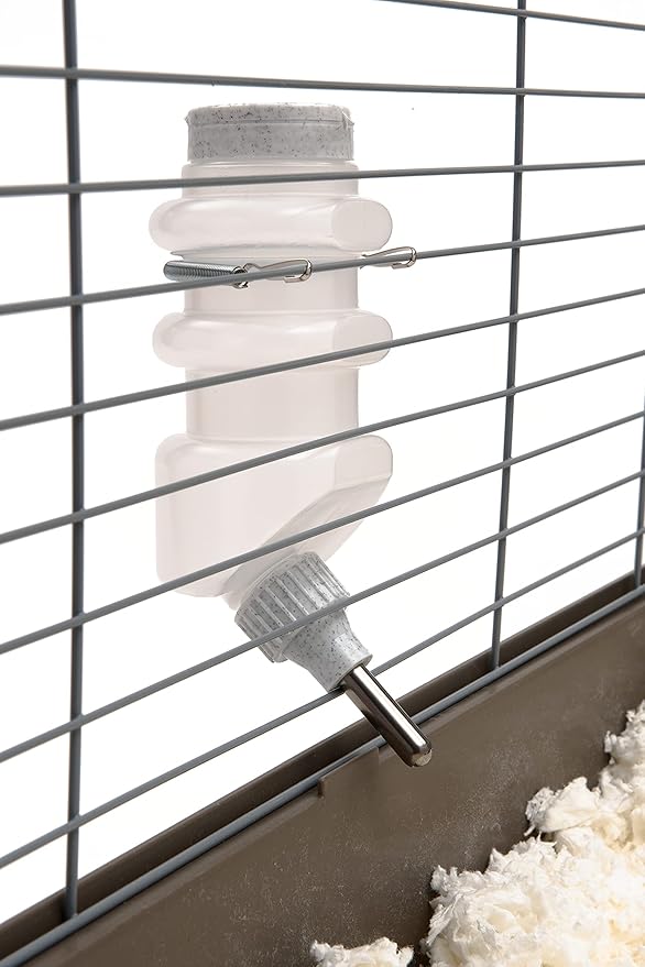 Lixit® Top Fill No Drip Water Bottles for Rabbits, Ferrets, Hamsters, Guinea Pigs, Rats, Chinchillas and Other Small Animals - Made in USA (Granite (Pack of 2), 16 Ounce)
