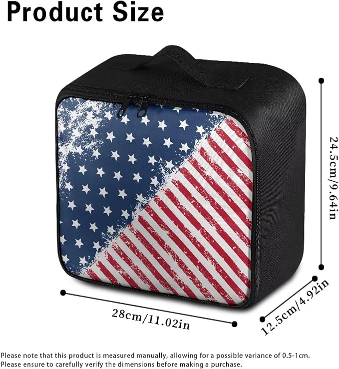 Rnyleeg American Flag First Aid Kit Bag Medium First Aid Kits for Businesses Travel Medicine Bag Organizer Medical Kits for Home Car Camping Hiking