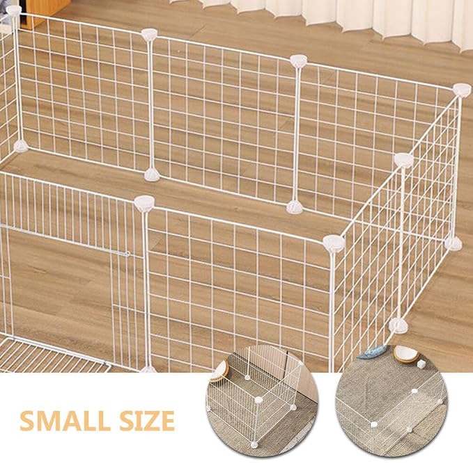 POPETPOP 30pcs Pet Cage Connectors Lightweight Plastic Playpen Buckles for Animals Easy to Assemble Versatile Fence Stabilizers for Pet Enclosures