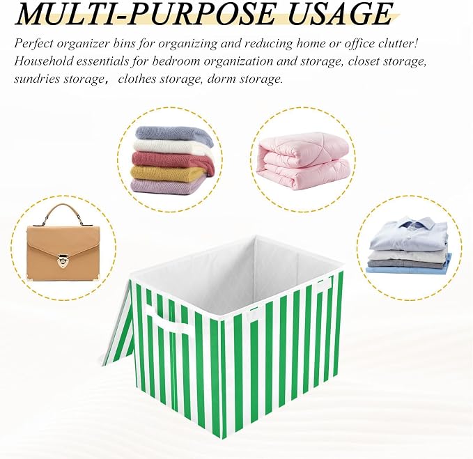 Santa Claus Fabric Storage Bins with Lid Foldable Storage Boxes 40L Baskets | Decorative Storage Boxes, 300D Oxford Cloth, Hollow Board Frame, Flip Top Velcro Lid, 16.5x12.6x11.8 inch, Collapsible Design