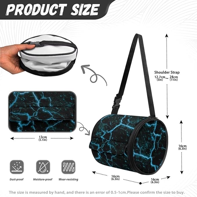 Lightning Hanging Paper Towel Roll Holder with Adjustable Strap Water Resistant Toilet Tissue Roll Dispenser Farmhouse Handy Toilet Paper Cover Storage Holder