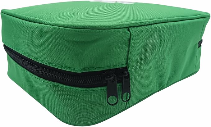 First Aid Bag Empty Emergency Medical Pouch First Responder Storage Compact Survival Medicine Bags for Sport Outdoors Car Office Pet Dog Cat (Green QZ)