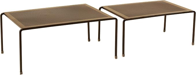 Deco Brothers Expandable Cabinet Shelf Organizer for Kitchen & Counter | Bronze