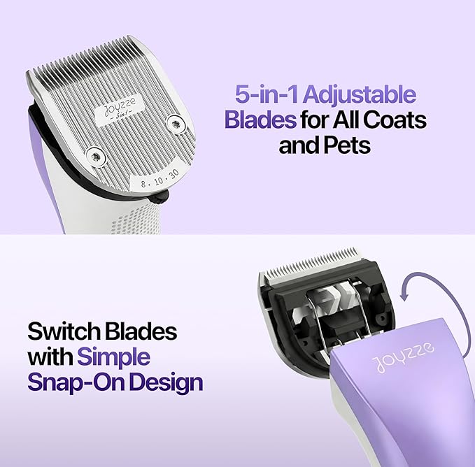 Hornet 5-in-1 Professional Pet Grooming Clipper for Dogs & Cats, Low Noise, Precision Trimmer for Trimming, Shaping & Styling