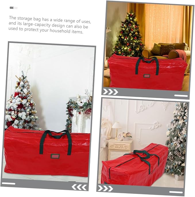 Large Capacity Christmas Tree Storage Bag Non Woven Storage Container for Holiday Decorations with Handles