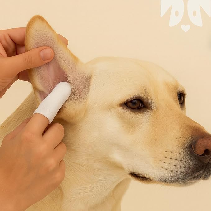 OH Norman! Ear Cleaner Finger Wipes for Dogs - Removes Wax, Dirt & Cleans Ears - Cleaning Wipes with Aloe Vera & Chamomile (Pack of 50)