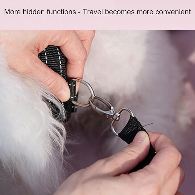 Portable Pet Carrier Frame for Small Pets Oxford Fabric Easy Storage Multi Use Small Strollers Portable Cats Compact Travel Cart Oxford Fabric Metal Frame Carrier