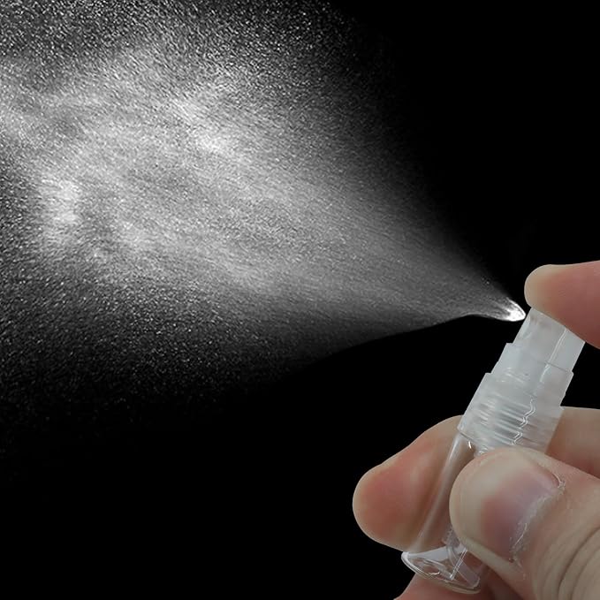 3ml Mini Spray Bottle, 10 Pack Glass Refillable | Fine Mist Travel Atomizer, For Fragrance Oils & Perfume, Small Sample Containers, Clear