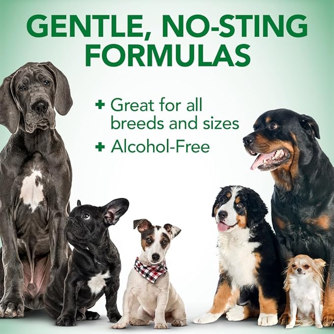 Vet's Best Dog Ear Cleaner Kit - Multi-Symptom Ear Relief - Wash & Dry Treatment - Alcohol-free