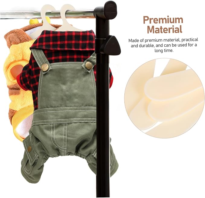40pcs Pet Apparel Hangers for Small Pets Lightweight Dog Clothes Hanging Racks Cat Clothing Organizers Neatly Store and Dry Clothes Reduce Deformation