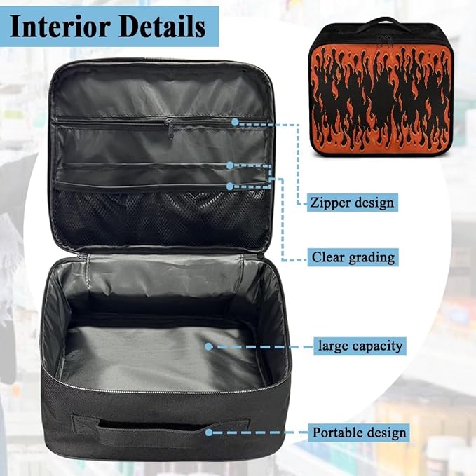 Rnyleeg Fire First Aid Bag Empty for Men Emergency Medical Kit First Aid Kit for Home Portable Medical Bag for Travel
