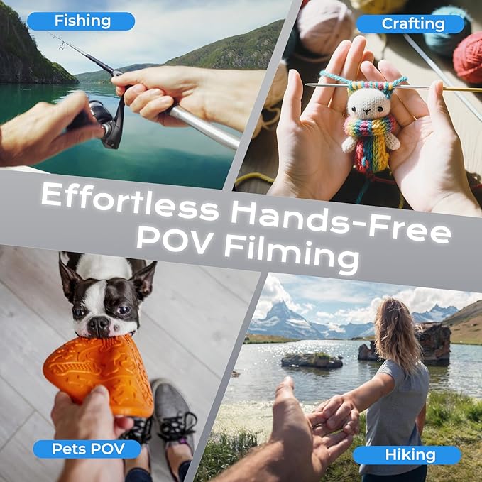 【2026 Extended Long】 Magnetic Neck Mount for Phones,Neck Phone Holder | 27.6"Hands Free Pov Phone Holder Chest Mount for iPhone17–12 & Android,Go Pro DJI,Camera Shoulder Supports