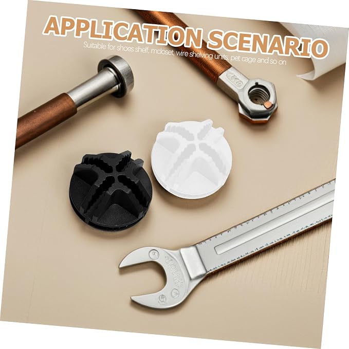 KESYOO 30 Plastic Connectors for Pet Cages Fixed Buckles for Fences Union Parts in Black and White 30 Pieces DIY Accessories for Parks and Organizers