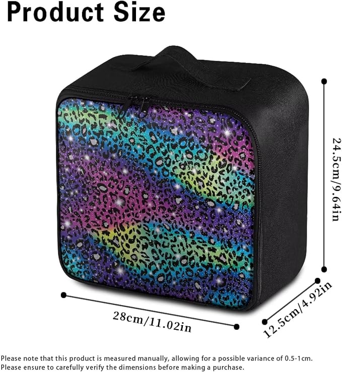 Rnyleeg First Aid Kit for Home Portable Medicine Organizer Bag First Aid Bag Empty Travel Medical Supplies Bag Color Leopard Print