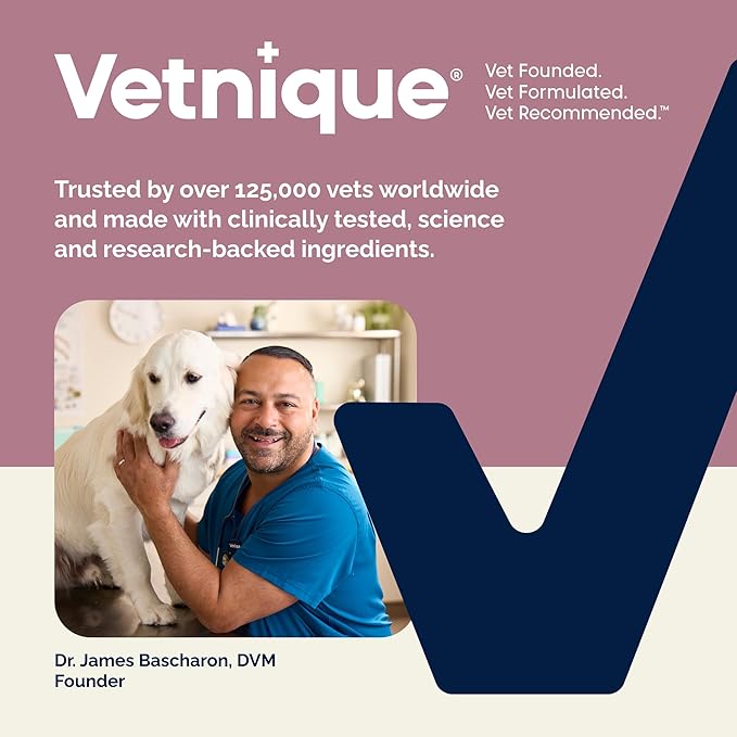 Vetnique Oticbliss Dog Ear Cleaner Flush with Odor Control, Dog Ear Cleaning Solution for Dirt and Wax with Soothing Aloe Dogs & Cats Flush - Vet Recommended for Itchy Ears (8oz, Flush)