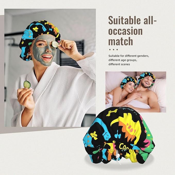 Adjustable Silk Satin Night Cap Women's Men's Sleep Cap