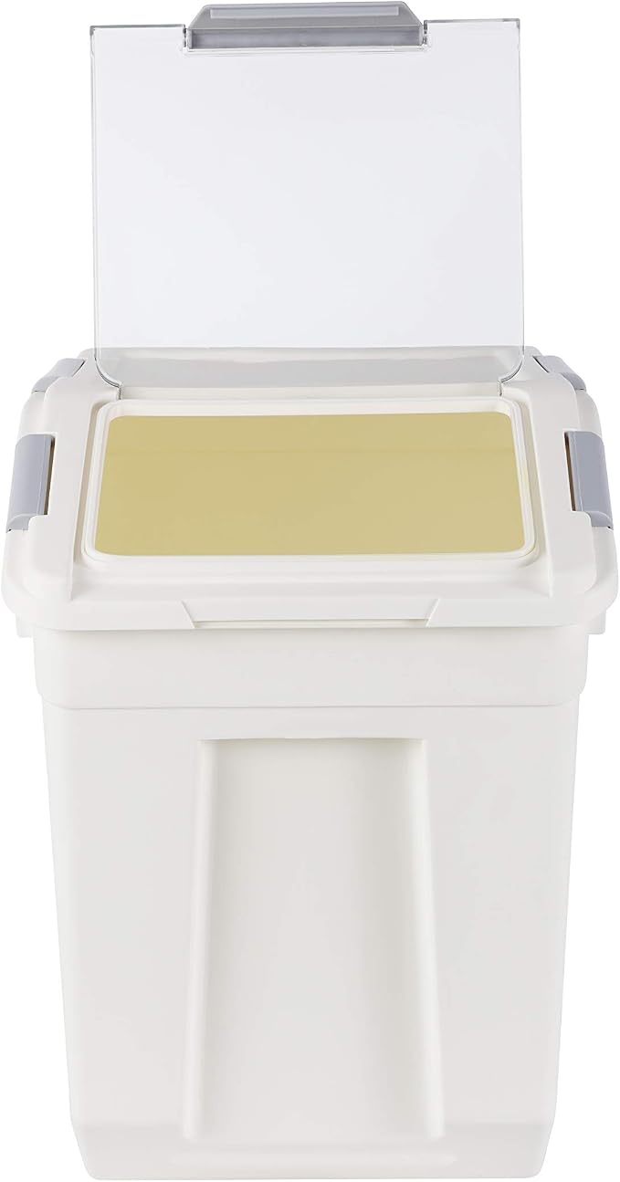 EonTone Flour Storage Container 25 Liters (30 Lb) Pack-6 with Lockable Lid Wheels BPA-Free Ingredient Storage Bins