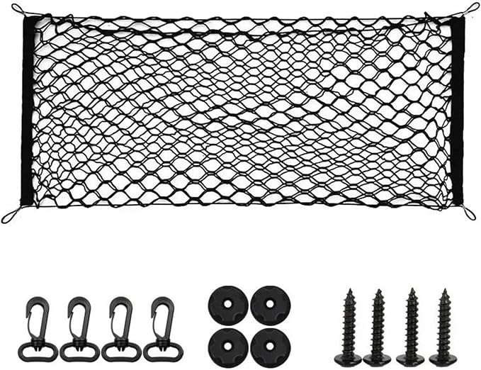 Car Nets Car Trunk For AITO For M7 Seres 7 M7 2022 2023 2024 Boot Trunks Network Hook Mesh Net Cargo Organizers Storage Cargo Net (40cm x 110cm)