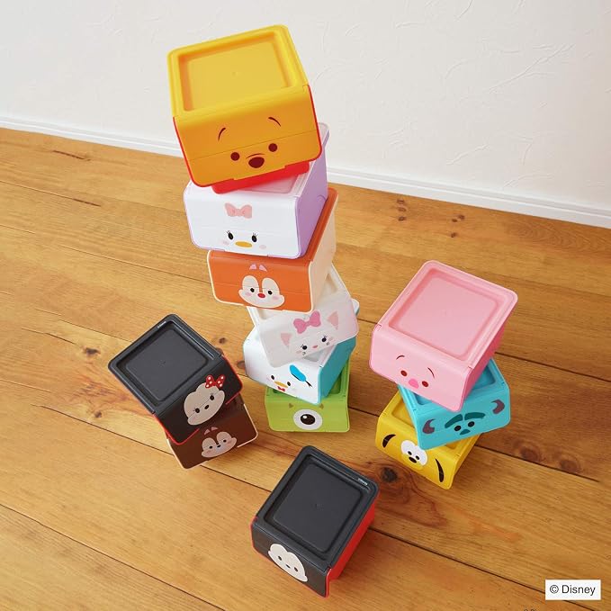 Sanka Disney Tsum Tsum Pluto (Width 4.0 x Depth 4.8 x Height 3.2 inches (10.2 x 12.2 x 8.2 cm), Small Items, Storage Box, Flock, Quattro Dfrq-PL, Made in Japan