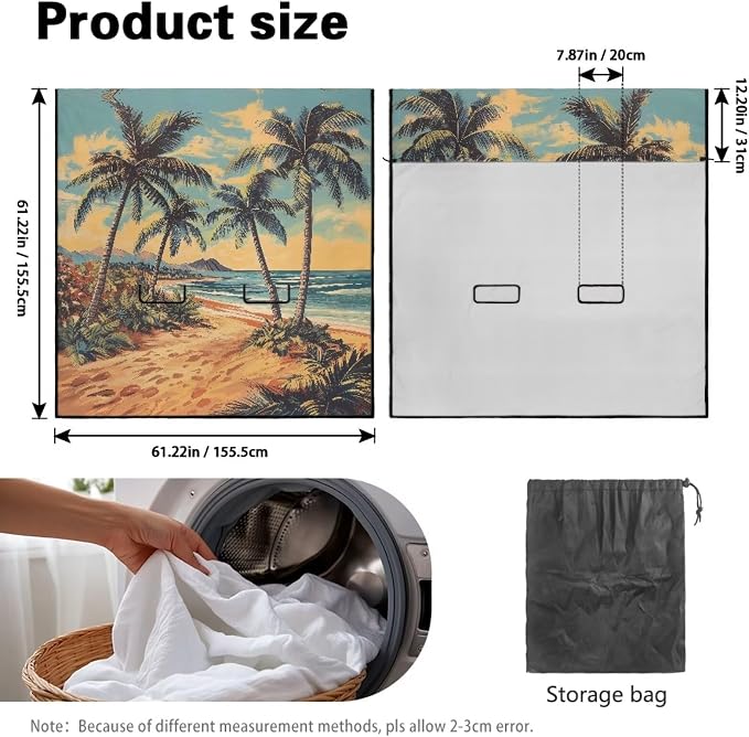 Renewold Rear Seat Towel Cover for Car Backseat Cover for Dogs in Car Back Bench Seat Towel Automotive Interior Accessories Coconut Tree Blanket Pads for Running Travel Workout Camping