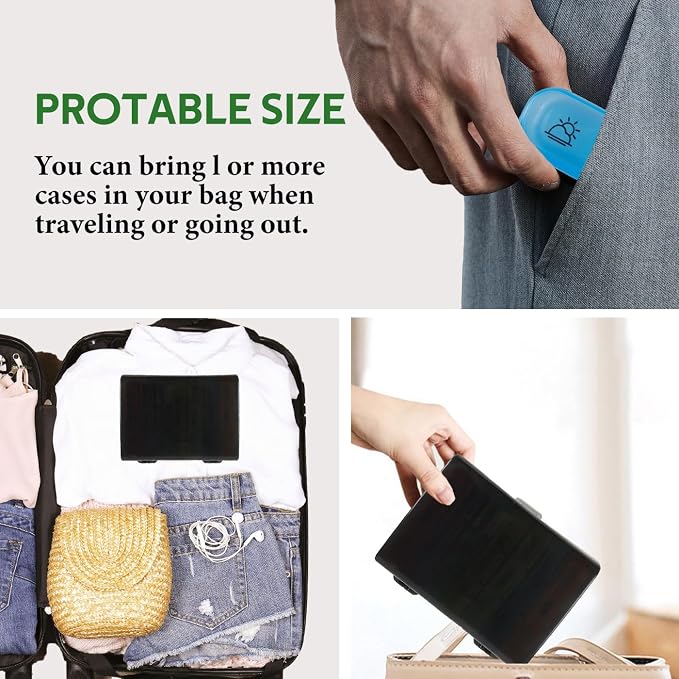 Weekly Pill Organizer 3 Times a Day, 7-Day Pill Boxes, Monthly Medication Organizer 21 Days Portable Compartments & Moisture-Proof Outer Case for Vitamins, Fish Oils, Supplements (Color)
