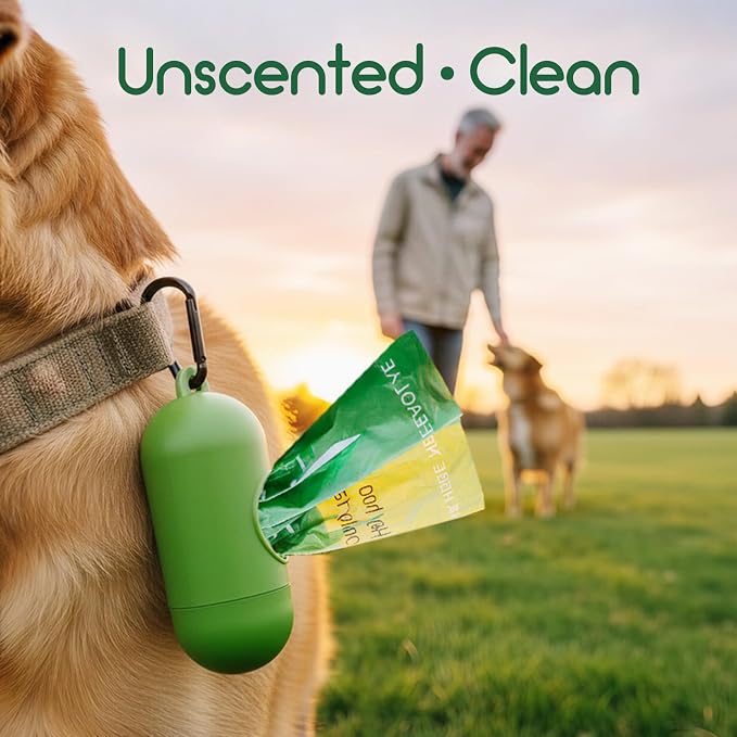 ATIFBOP Biodegradable Dog Poop Bags 720 Counts 48 Rolls, Leak Proof and Extra Thick Doggy Poop Bags (Unscented)