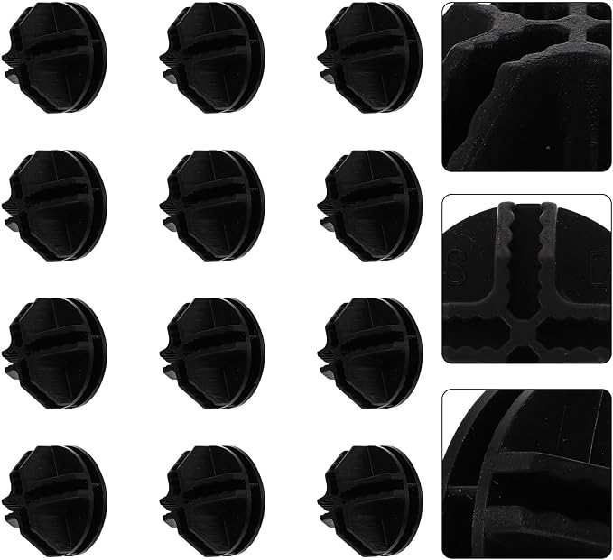12Pcs Plastic PET Cage Connectors Securely Join Panels Black | Reusable Buckles for Enclosures, Sturdy Fixing Accessories, Portable Household Set, 12 Piece Pack