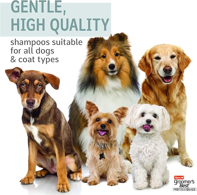 Hartz Groomer's Best Professionals 6-in-1 Dog Shampoo and Conditioner in One, 18 oz (Pack of 3)