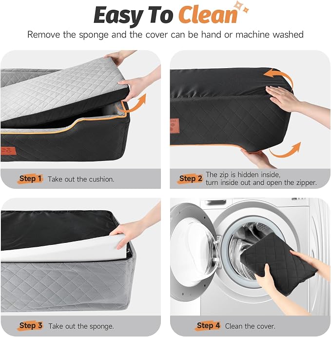 XIEEAOZEE Large Dog Car Seat for Pets Under 100 lbs, Backseat Dog Car Bed | Washable Pet Booster Seat for 2 Medium Dogs, Pet Travel Seat with Storage Pockets, Safety Belts
