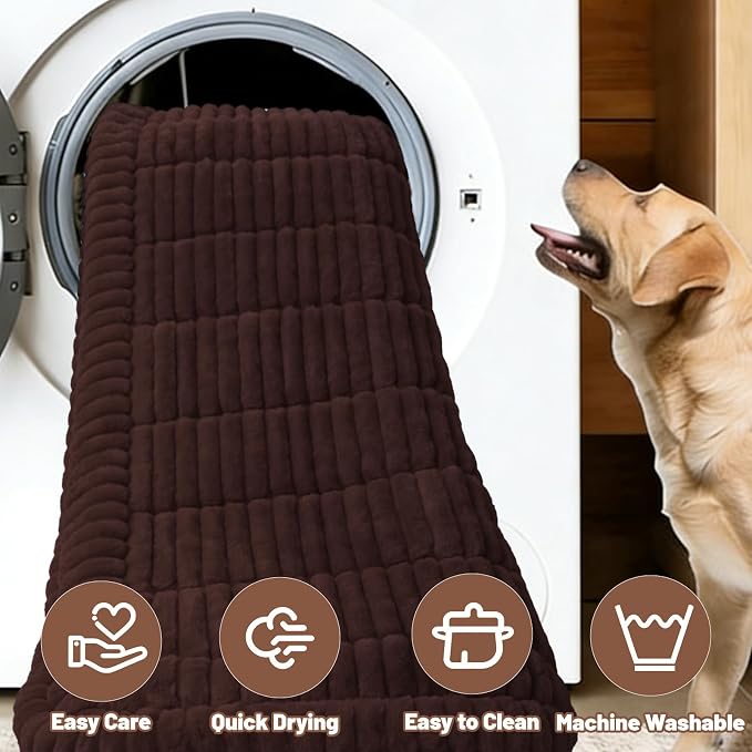 Dog Bed for Car Back Seat, Waterproof Dog Blanket for Car, Dark Brown | Dog Bed for Car, Back Seat Dog Bed, Washable & Non-Slip Travel Pet Mat for For the Back Seat and Trunk, Fits Car, Truck & SUV