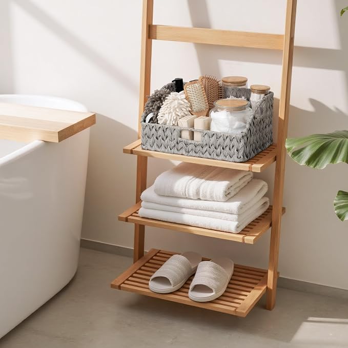 GRANNY SAYS Wicker Baskets for Organizing, Large Waterproof Wicker Basket | Wicker Storage Baskets for Pantry, Open Front Basket for Shelves, Kitchen Storage Baskets, Decorative Basket for Home Decor