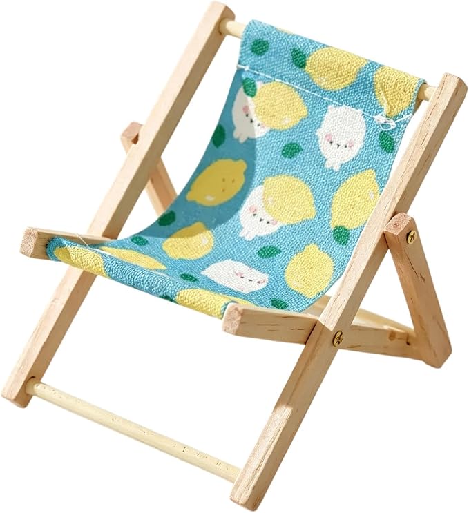 Small Pet Lounge Chair Recliner – Habitat Furniture Decor | | Mini Wooden Resting Bed For Guinea Pigs, Hamsters & Bunny; Cute Cage Accessary & Lounge Sofa For Small Animal Enclosure