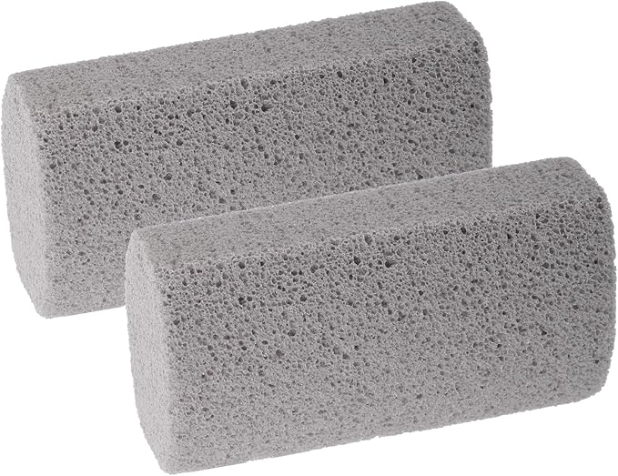 Qianyu 2 Pcs Hair Remover Pumice Pet Dog Cat Hair Removal Cleaning Gray Stone Pet Fur Cleaner Stone Reusable Dog Fur Cleaning Tool for Car Interior Bedding Carpet Couch Furnitur