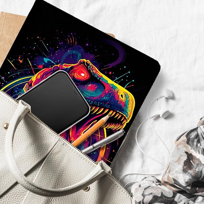 for Microsoft Surface Pro 7 Plus,Surface Pro 7/6/5/4 12.3" Tablet Case,Auto Wake/Sleep,Adjustable Stand Protective Cover - Dinosaur