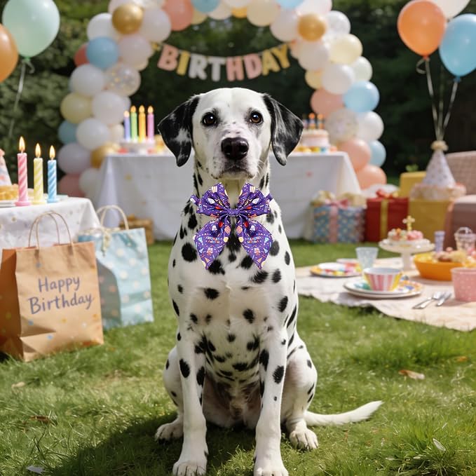 PET Show 10 Pack Happy Birthday Sailor Dog Bowties for Large Dogs