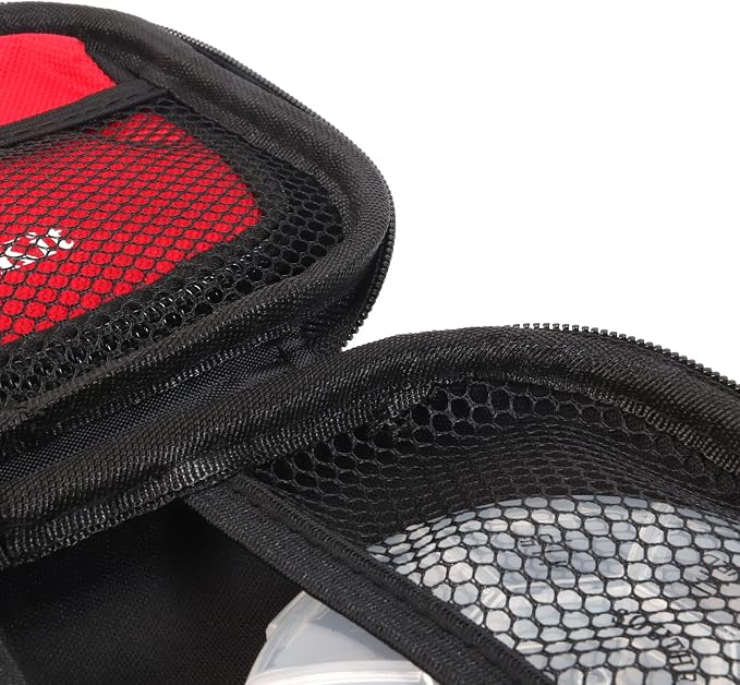 First Aid Hard Case Empty, First Aid Hard Case First Aid EVA Hard Red Medical Bag for Home Health First Emergency Responder Camping Outdoors (Red)
