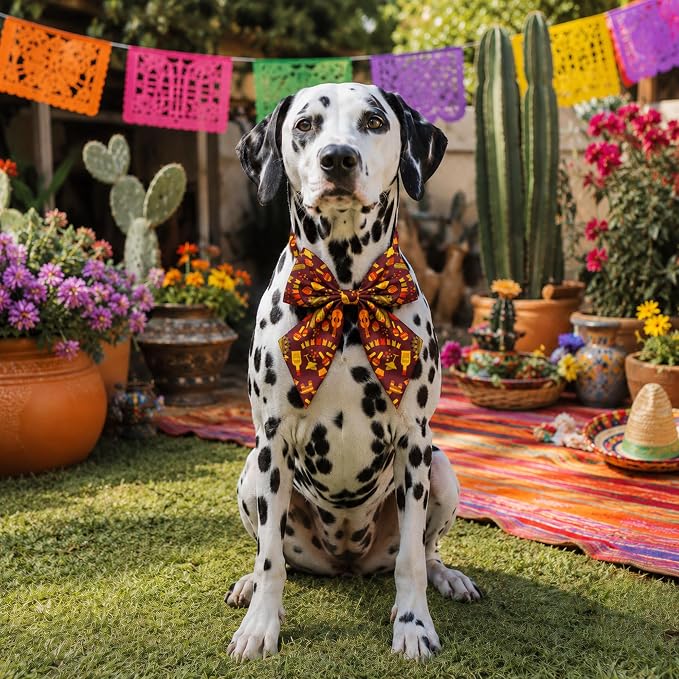 PET SHOW 10 Pack Mexican Sailor Dog Bowties for Large Dogs