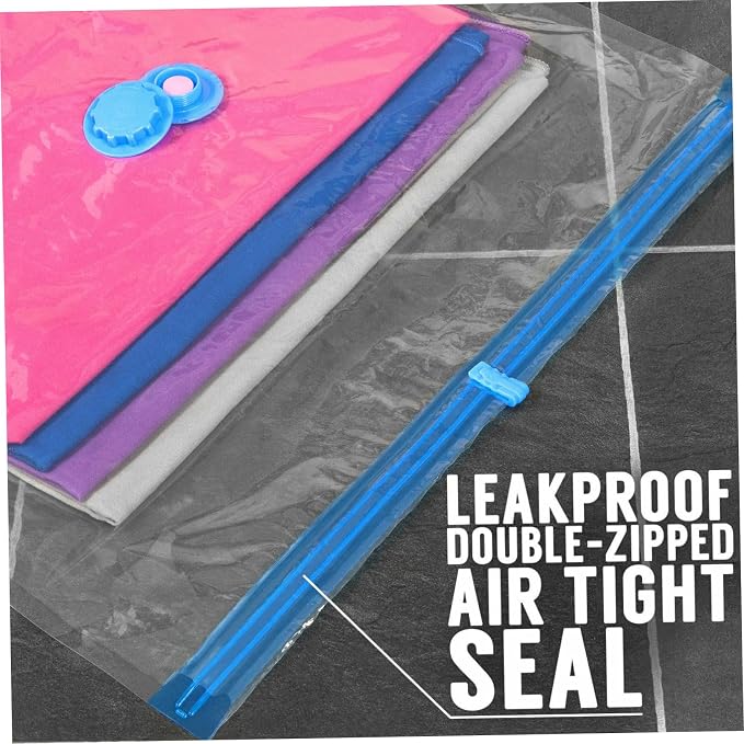 Vacuum Storage Bag Compression Organizer for Clothes and Bedding Space Saver Sealed Storage for Quilts and Pillows
