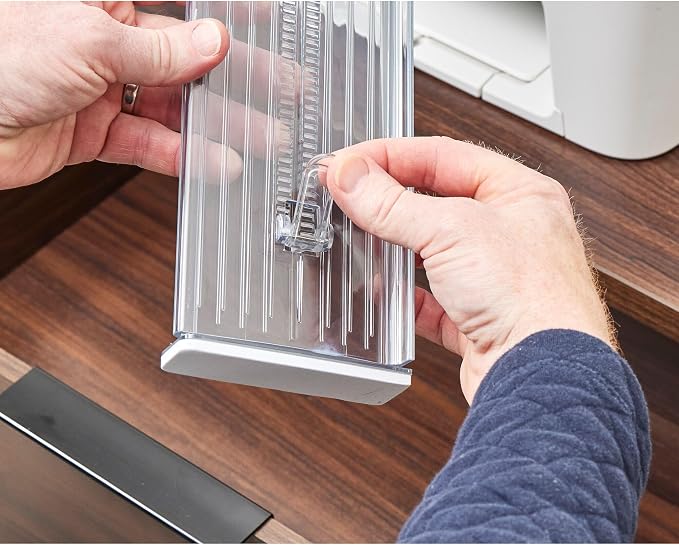 iDesign Plastic Adjustable Deep Drawer Divider, Kitchen, Dresser, Desk, Bathroom and More, The Linus Collection – Set of 2, Expandable 13.25” – 20.75”, Clear | Expandable, 13.25"x4.10"x1.25", Clear