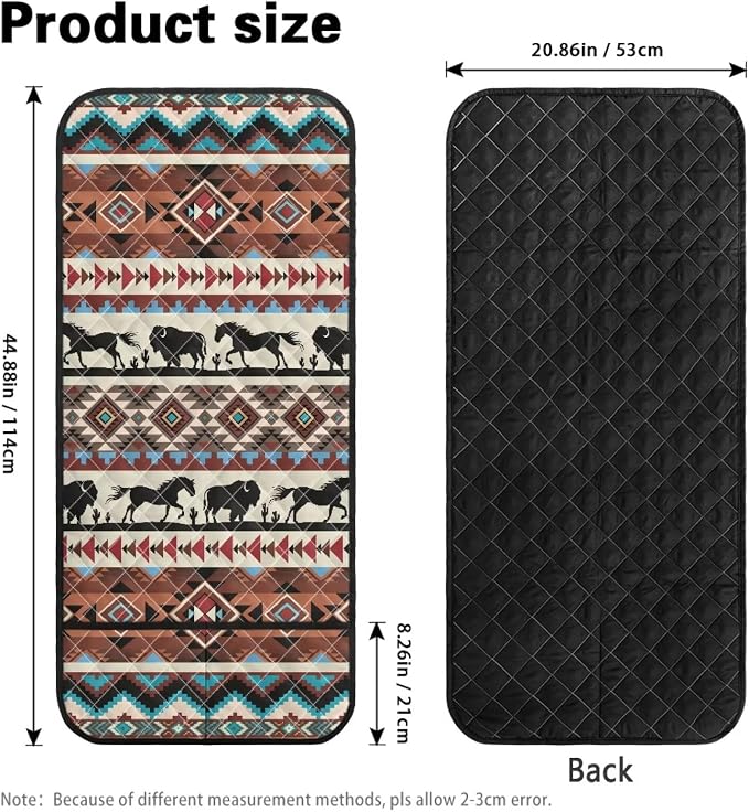 Aztec Stretch Couch Arm Covers with 2 Pockets Breathable Armrest Covers Chairs Arm Cover Easy to Clean, Scratch-Resistant Sofa Arm Protector Home Furniture Decor Cover