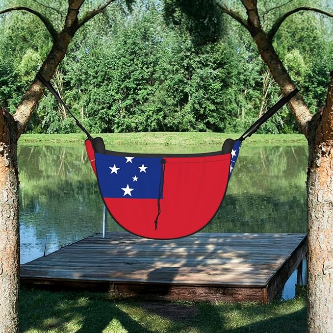 Flag of Samoa Car Seat Organizer-Backseat Storage Bag for Travel | Waterproof Durable. Holds Snacks Gear Essentials. Fits Most Cars.