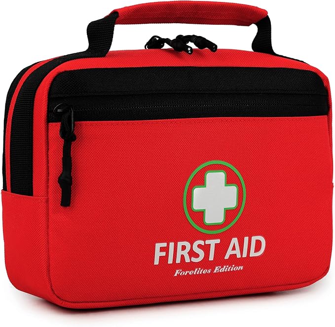 2Pack Handy Mini First Aid Kit Empty, First Aid Bag For Your Next Adventure, Emergency Kit For Home, Office, Vehicle, First Aid Supplies Organizer Bag For Travel Outing (Basic Edition)