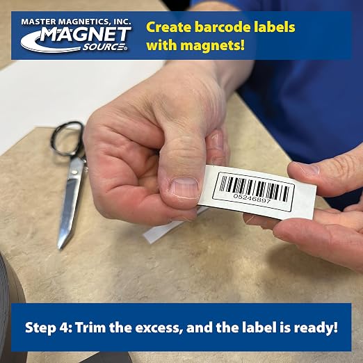 Master Magnetics ZGN40S3 Flexible Magnet Strip, Plain, No Laminate, 1/16" Thick, 1" Height, 100 Feet Scored Every 3", 1 Roll with 396-1" x 3" Pieces