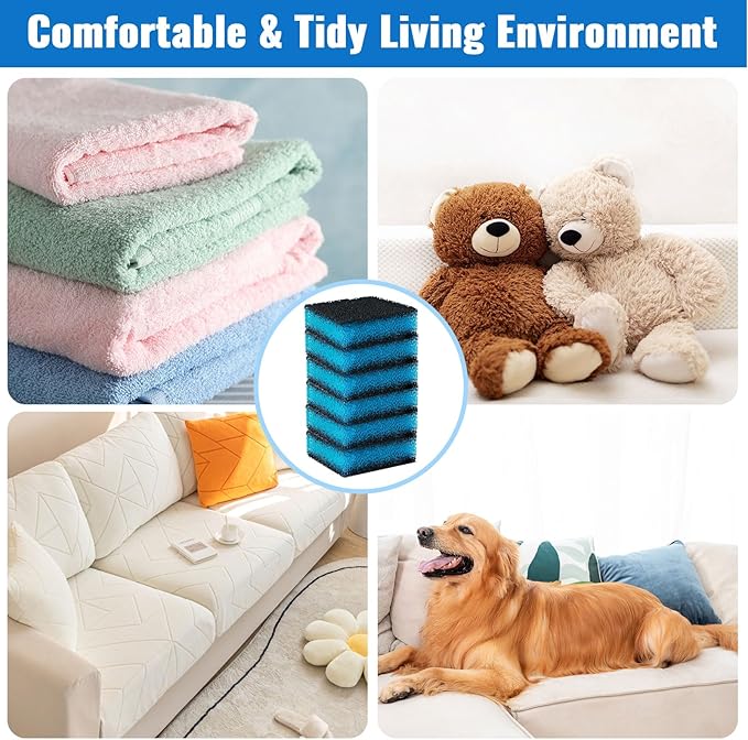 Ultra-Adhesive Pet Hair Catcher for Washing Machine, Reusable & Eco-Friendly Cat & Dog Hair Remover for Laundry, Lint & Fur Remover, Laundry Pet Hair Catcher, Safe for All Fabrics (6PCS)