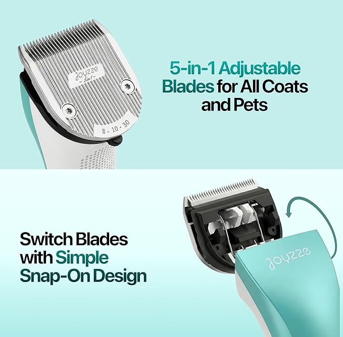 Hornet 5-in-1 Professional Pet Grooming Clipper for Dogs & Cats, Low Noise, Precision Trimmer for Trimming, Shaping & Styling