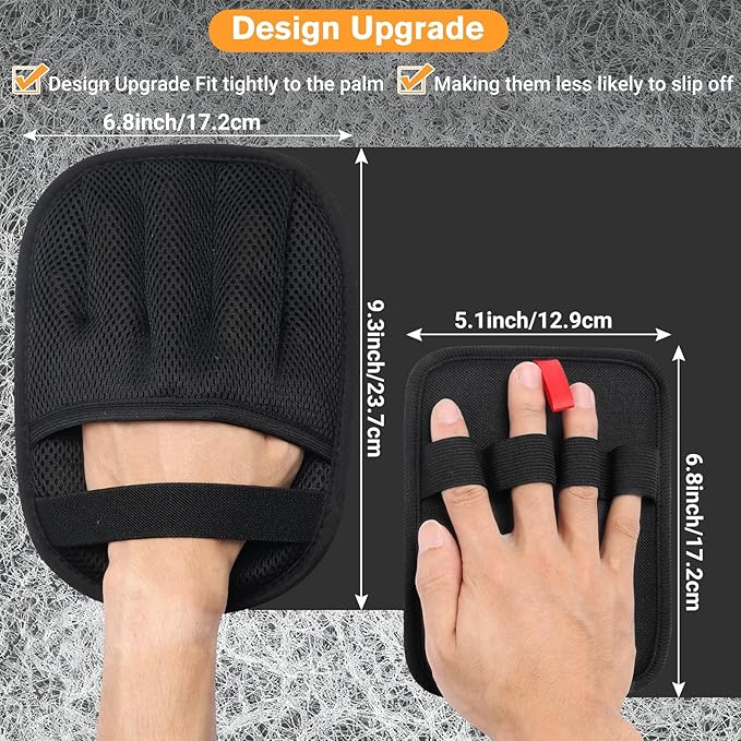 3 PCS Pet Hair Removal Glove for Dogs & Cats, Upgraded Five-Finger the Magic Brush Pets Hair Gloves Reusable Electrostatic Fur Remover for Couch, Clothing, Carpet, Furniture, Car Seats
