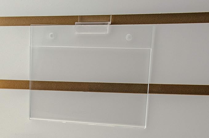 Small Sign Frame 5.5 x 3.5 Top or Side Loading Sleeve Clear Plastic Small Pricing Sheet Deli POP Display Notice Event Sign Holder by Marketing Holders