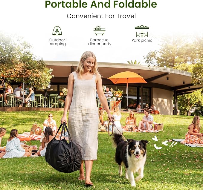 Portable Collapsible Soft Dog Crate for Small Dogs, 26in Black | Oxford Cloth Travel Camping dog kennel with 4 Mesh Windows & 2 Storage Pockets,for Indoor & Outdoor Use
