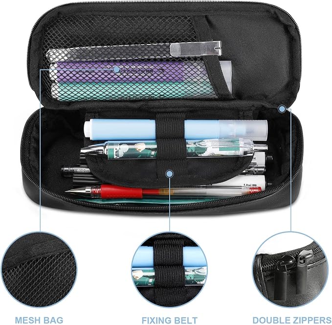 Cute Pet Dogs Pencil Case Portable Pencil Pouch Pen Bag Pencil Bag Makeup Bag Storage Bag Pencil Box Cosmetic Bag for Women Men Office