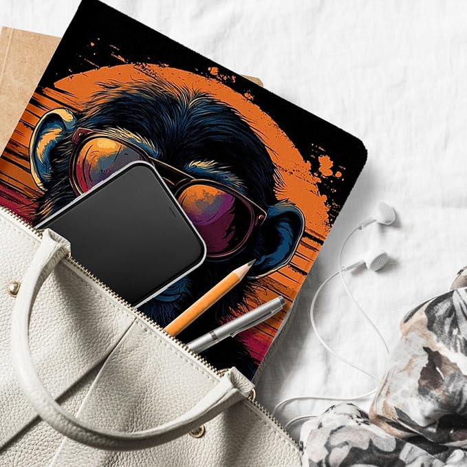for Microsoft Surface Pro 7 Plus,Surface Pro 7/6/5/4 12.3" Tablet Case,Auto Wake/Sleep,Adjustable Stand Protective Cover - Funky Monkey